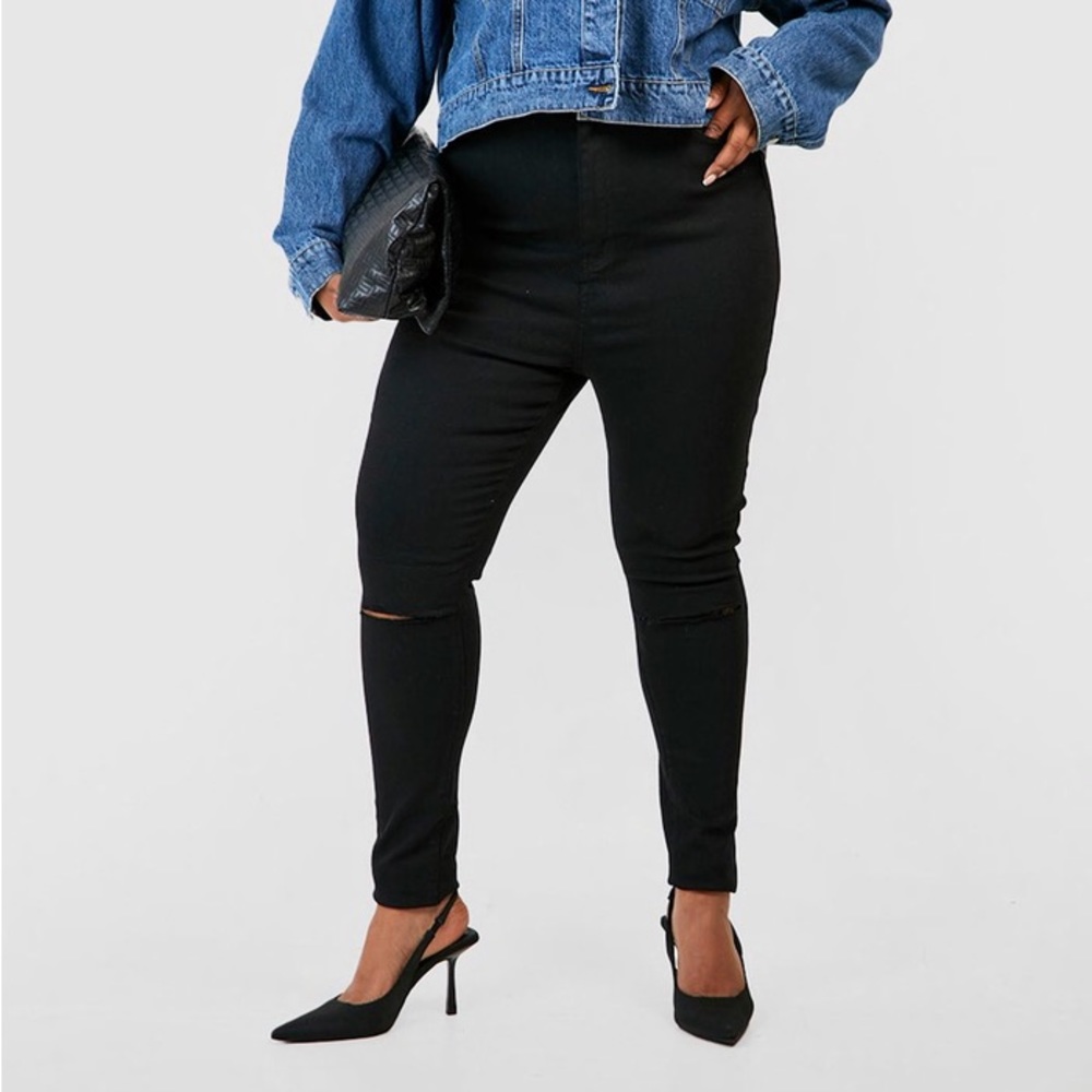 RIP KNEE SKINNY JEGGING